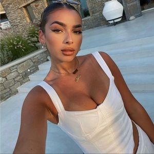 NWT Zara Corset Inspired Crop Top